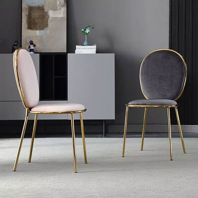 Modern Fashion Pink Velvet Modern Leisure Chair For Wedding Event Dining Room