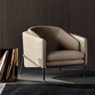 Hotel Lobby Sofa Chair Lounge Single Seater Sofa Chair For Living Room