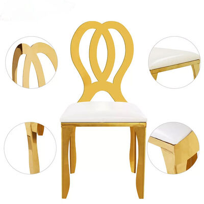 Rental Fancy Gold Stainless Steel Wedding Chair Infinity Chair Wedding