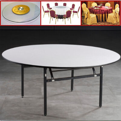 6ft 8 Ft Folding Banquet Table Round Plywood Dining Table