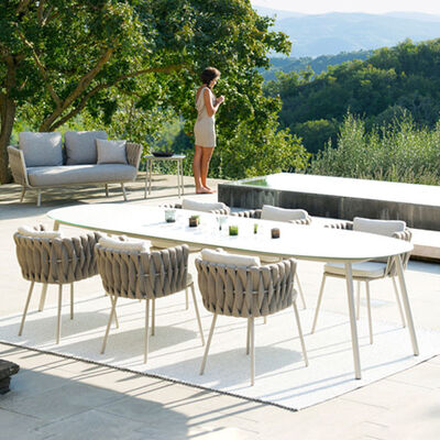 Terrace Balcony Rattan Dining Table And Chairs Leisure Style Garden Furnitures Outdoor