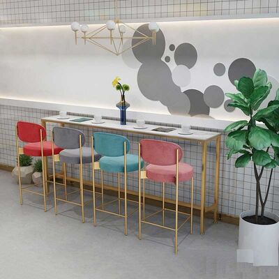 Nordic breakfast marble top bar bistro table White Coffee Living Room Long