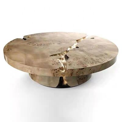 3ft 4ft Black White Round Natural Stone Top Coffee Tables For Kitchen Crack Italy