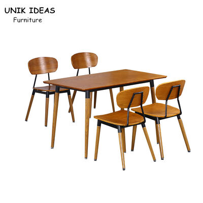 79cm Bent Plywood Dining Chair Retro Coffee Shop Fast Food Restaurant