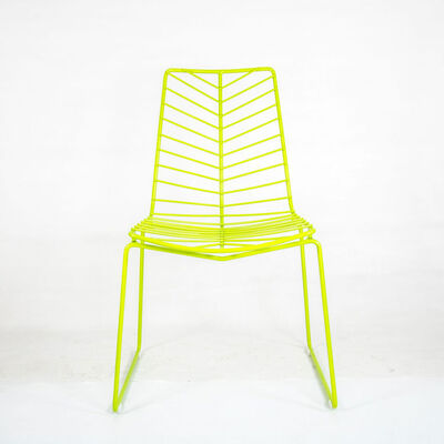 Leaf Shaped Wire Mesh Dining Chairs Stacking Diamond Seat Cushion Unikideas