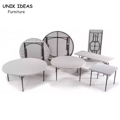 Buon prezzo portatile pieghevole di plastica della tavola rotonda dell'HDPE di 5ft per l'evento all'aperto del partito in linea