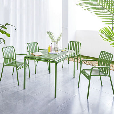 Prezzo buono Aluminico Metallo Patio Terrazzo Balcone Sedie e tavoli per il tempo libero Sedie da letto per l'aria aperta in linea