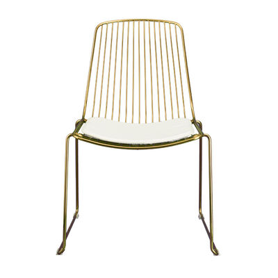 Prezzo buono Nordic Metal Gold Chair Nero Bianco Metal Chair Coffee Wire Chair Modern Restaurant Leisure Chair in linea