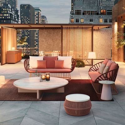 Prezzo buono Arredamento moderno Italian Night Cub Arredamento esterno Piscina Esterno Hotel di lusso Divano Patio Set Arredamento esterno in linea