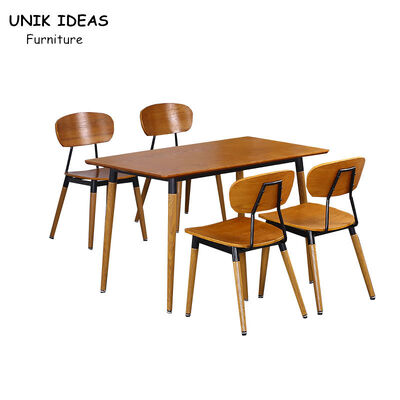 Prezzo buono Industrial Bent Plywood Coffee Shop Sedie da pranzo Set Simple Design Mobili per ristoranti fast food in linea