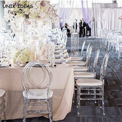 Buon prezzo Banchetto Phoenix annullare 40x43x92cm di Napoleon Chair Wedding White Black della resina in linea