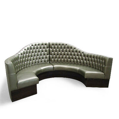 Prezzo buono Disposizione dei posti a sedere sezionale a forma di U della cabina del night-club di 9 Seat Sofa With Recliners High Back in linea