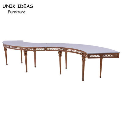 Buon prezzo Acciaio inossidabile del partito circolare di incastramento Hall Round Banquet Foldable Table in linea