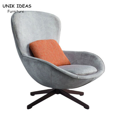 Buon prezzo Il salotto Gray Swivel Egg Chair Indoor dei bambini con svago 90cm del cuscino in linea