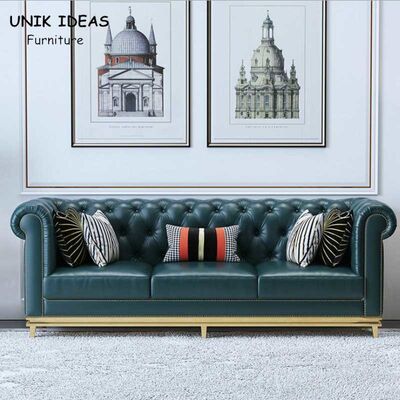 Buon prezzo Salone a 84 pollici Sofa Corner Couch Modular Lounge sezionale dei blu navy in linea